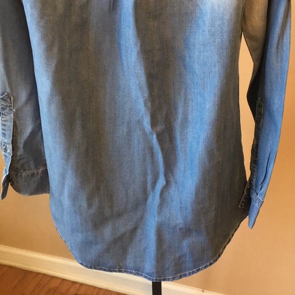 PRE-OWNED CELEBRITY PINK JEAN TUNIC SHIRT - Picture 5 of 8